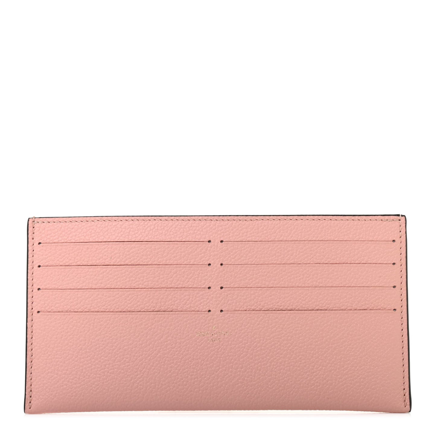 Calfskin Felicie Card Holder Insert Rose Poudre