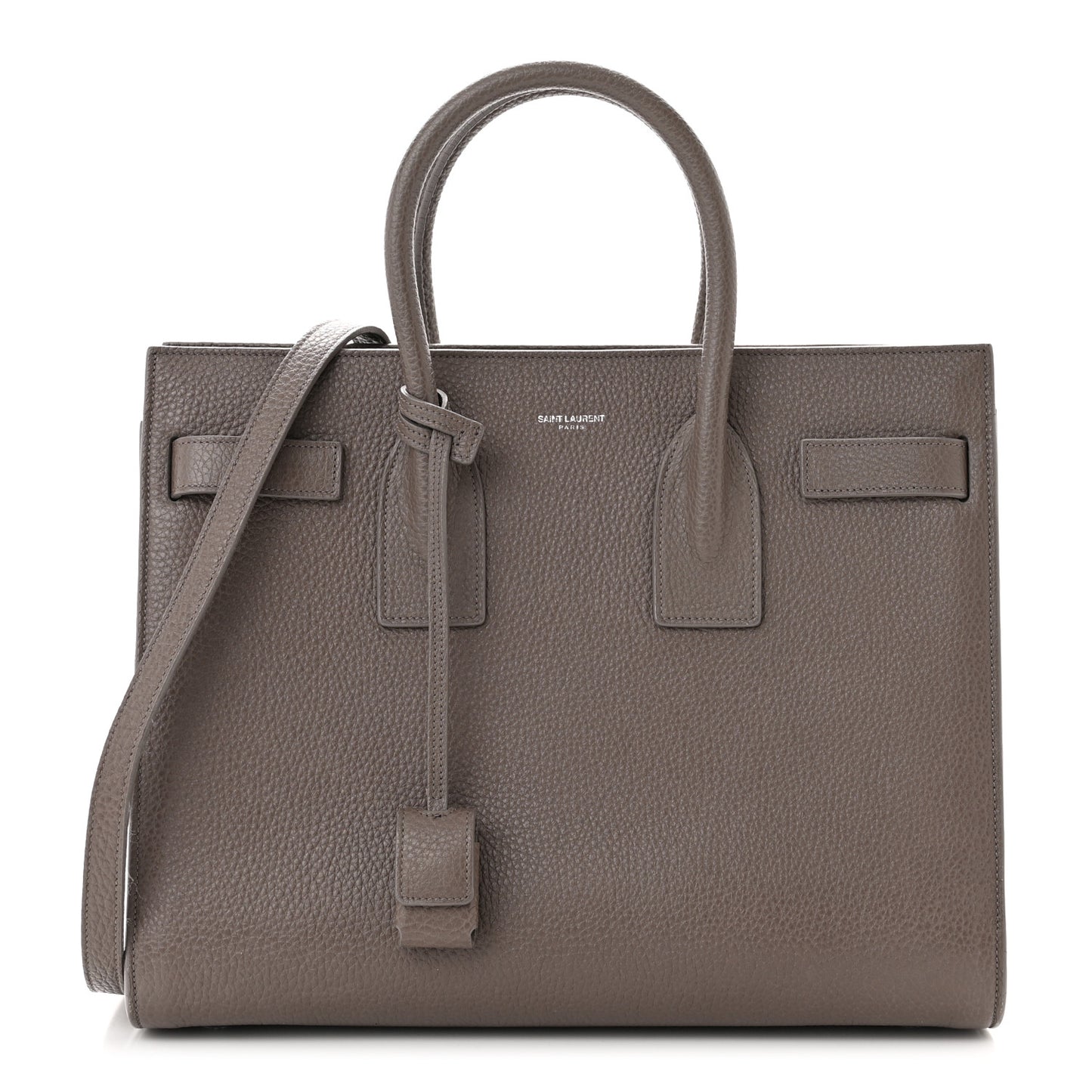 Grained Calfskin Small Sac De Jour Fog