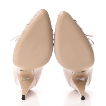Gucci Nappa Bow High Heel Pumps 37.5 Light Powder Pink 6 of 11