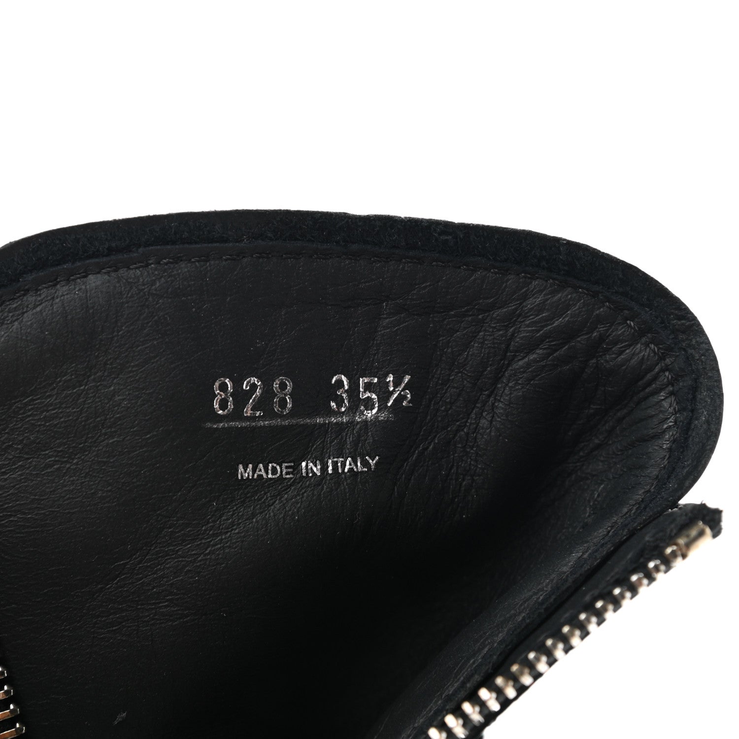 Prada Vitello Lux Nylon Metal Triangle Logo Monolith Pouch Pocket 55mm Tall Combat Boots 36.5 Black 7 of 7