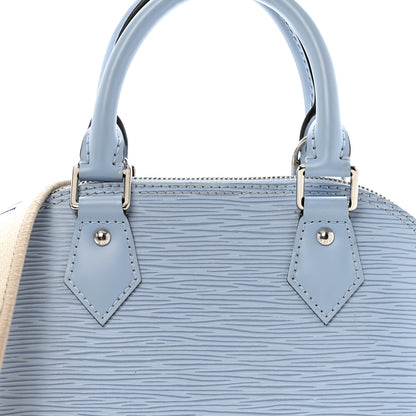 Louis Vuitton Epi Jacquard Alma BB Bleu Nuage 7 of 10