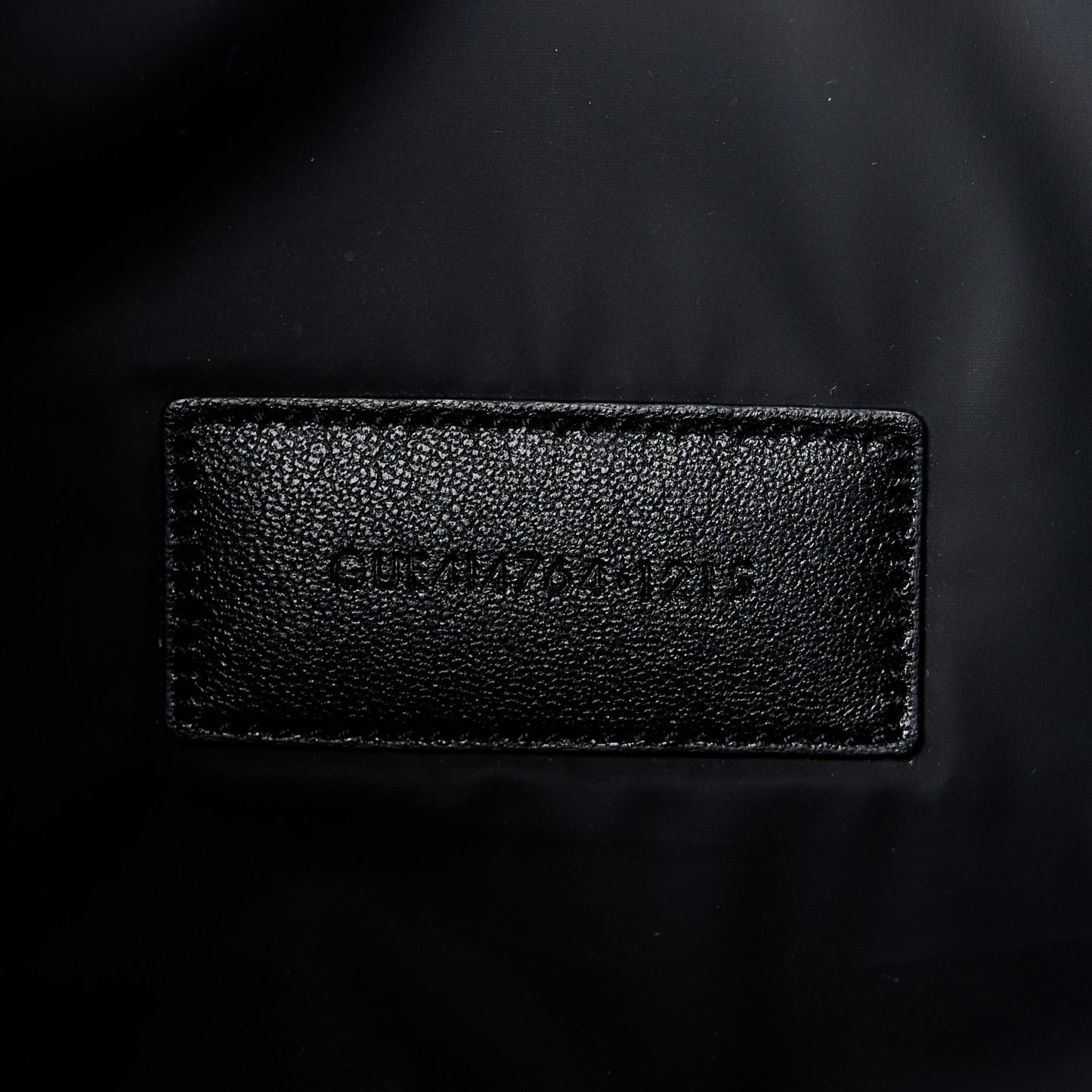 Classic Cotton Canvas Monogram Pouch Black