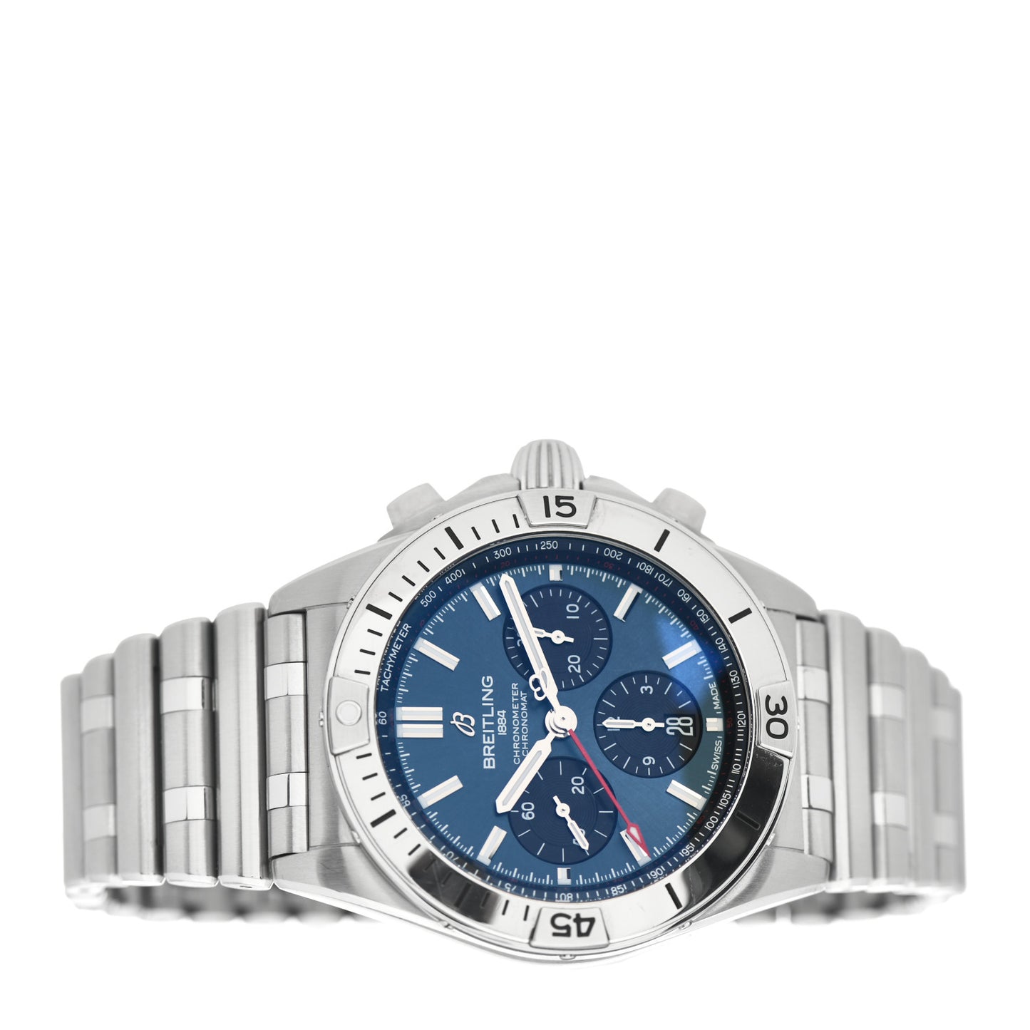 Stainless Steel 42mm Chronomat B01 Automatic Watch Blue AB0134
