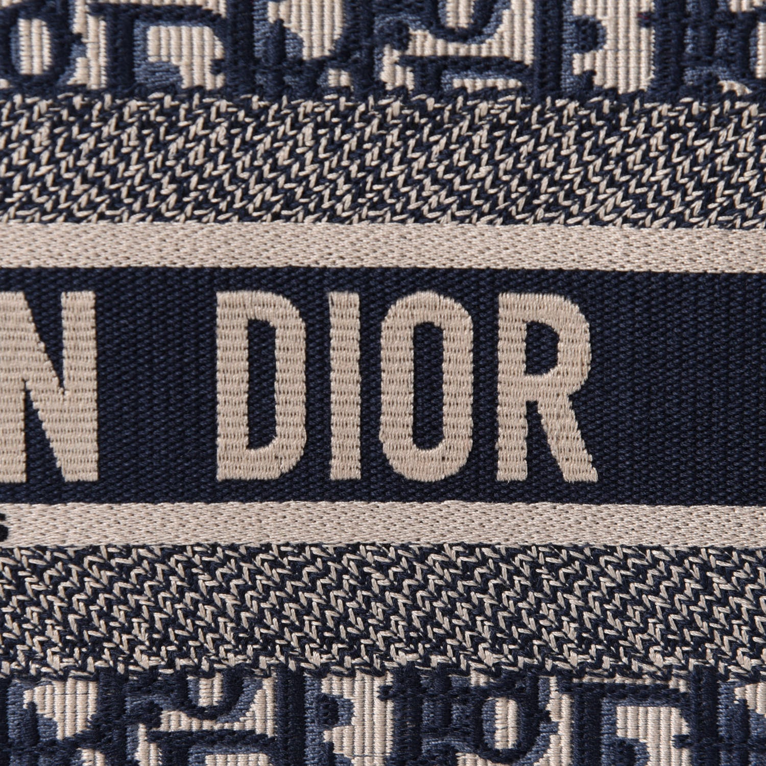Christian Dior Oblique Book Tote Blue Multicolor 8 of 11