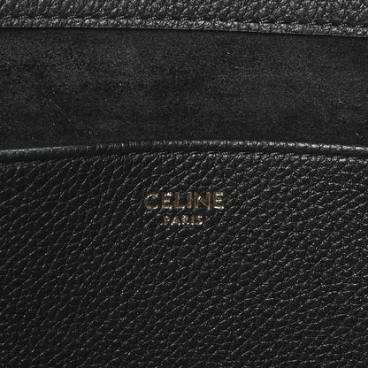Celine Grained Calfskin Triomphe Mini Cabas Anais Black 6 of 9