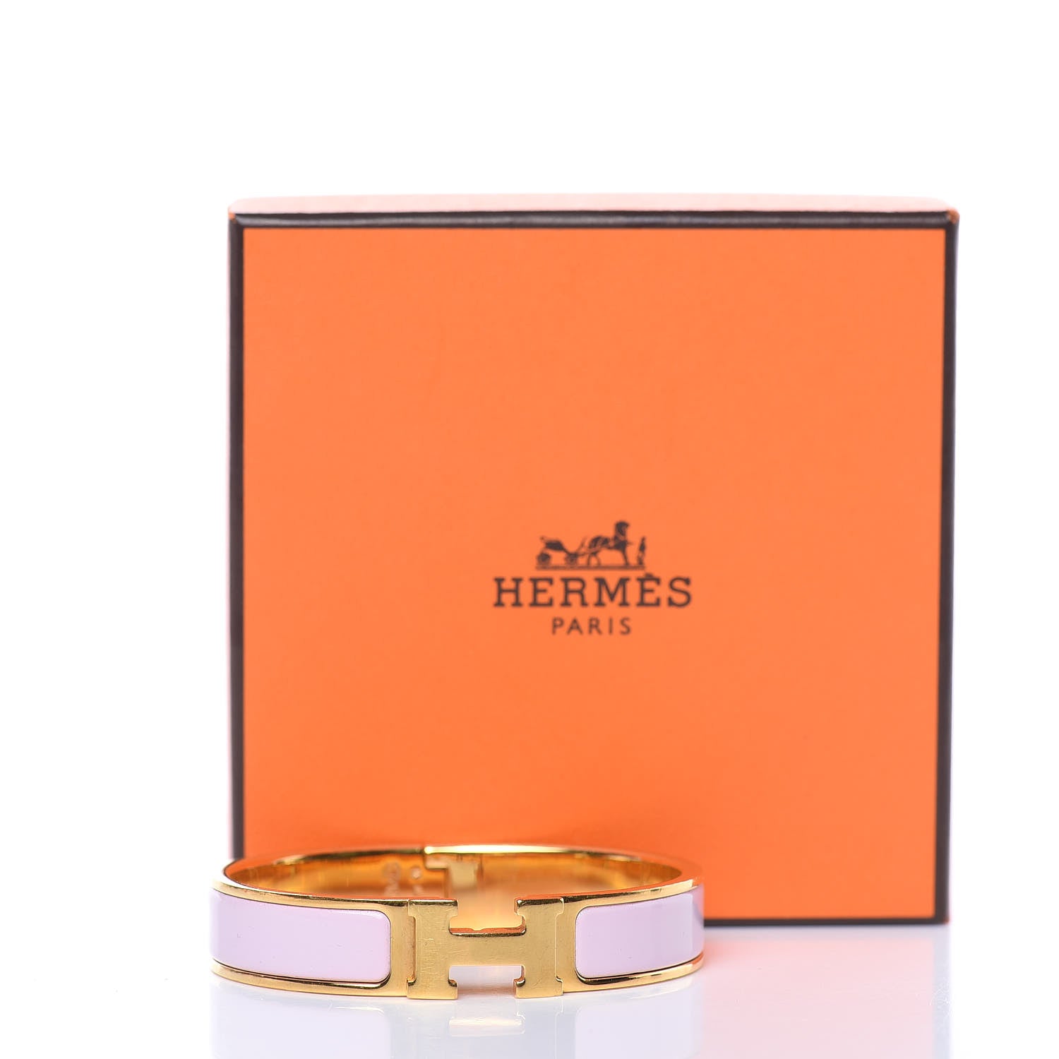 Hermes Enamel Narrow Clic Clac H Bracelet PM Rose Nacarat 7 of 7