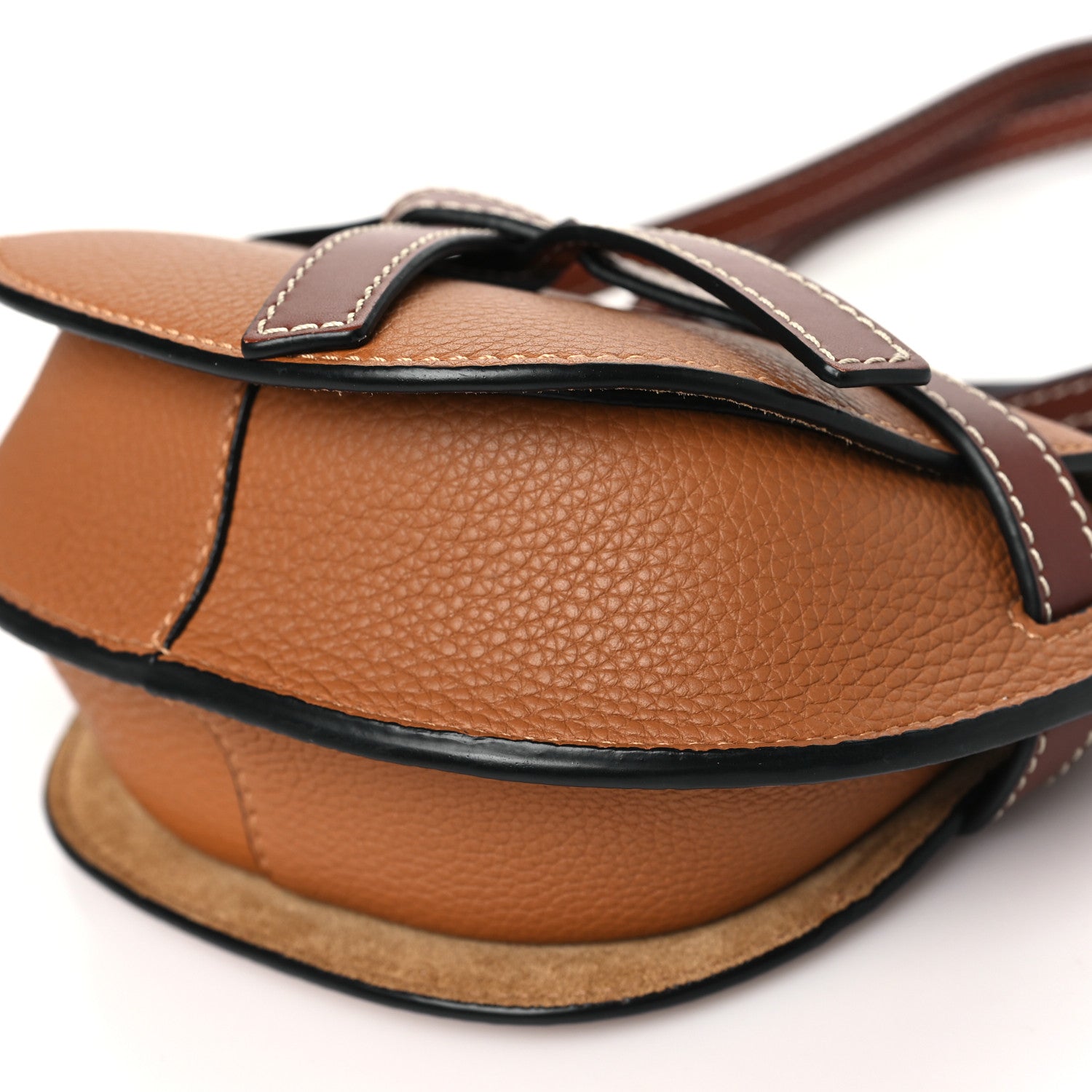 Loewe Grained Calfskin Mini Gate Crossbody Bag Caramel Pecan 10 of 10