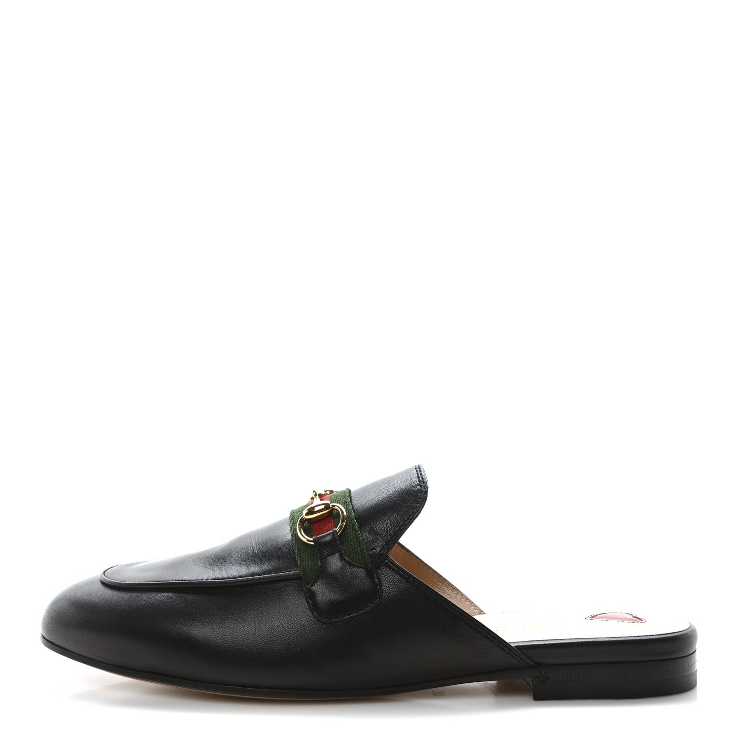 Gucci Malaga Kid Web Womens Princetown Slippers 37 Black 1 of 9