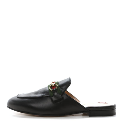 Gucci Malaga Kid Web Womens Princetown Slippers 37 Black 1 of 9