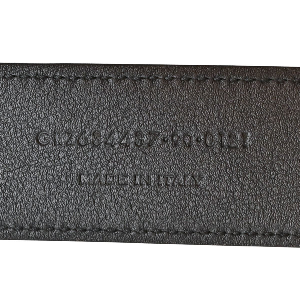 Saint Laurent Suede Monogram Square Buckle Belt 90 36 Black 5 of 5