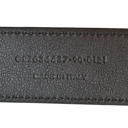 Saint Laurent Suede Monogram Square Buckle Belt 90 36 Black 5 of 5