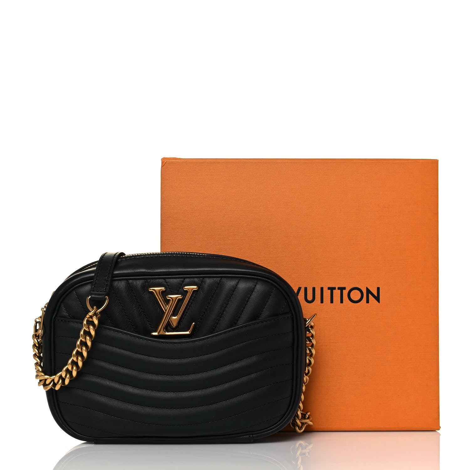 Louis Vuitton Calfskin New Wave Camera Bag NV Black 12 of 12