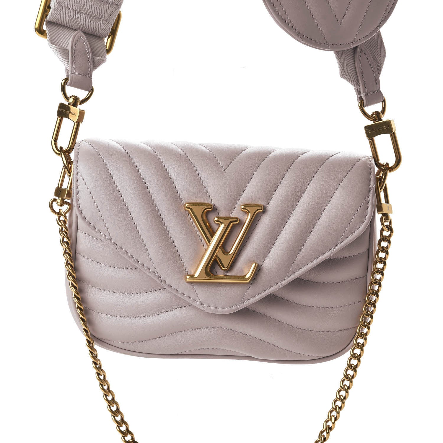 Louis Vuitton Calfskin New Wave Multi Pochette Brume 8 of 8