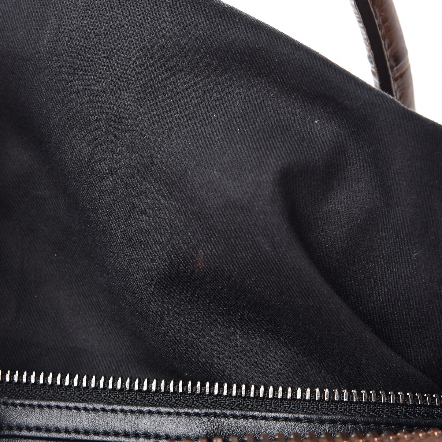 Calfskin Crocodile Embossed Medium Antigona Brown