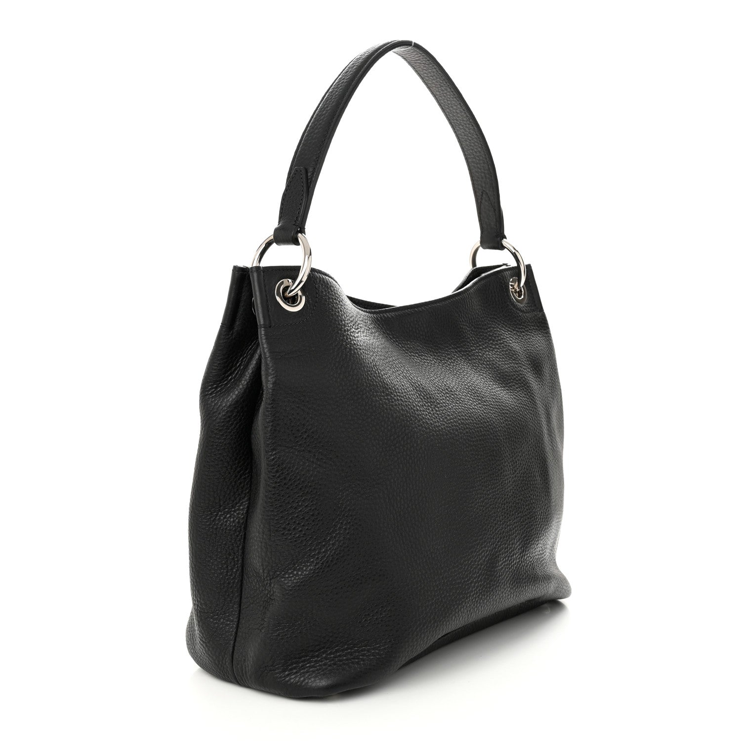 Prada Vitello Daino Hobo Black 3 of 11