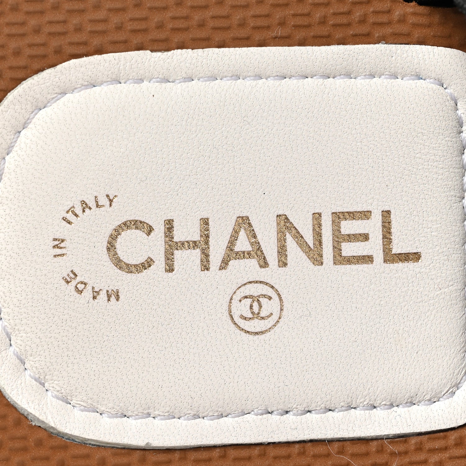 Chanel Fabric Lambskin CC Sandals 38 White 6 of 8
