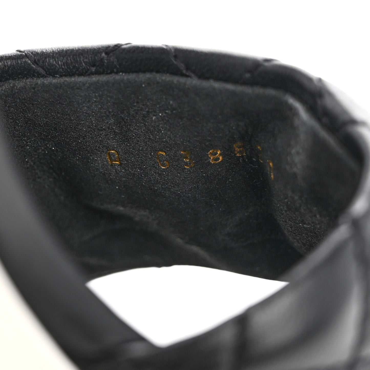 Lambskin Quilted Textured CC Mules 39 Black