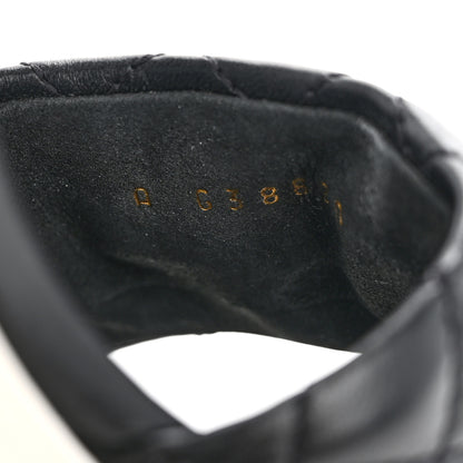 Chanel Lambskin Quilted Textured CC Mules 39 Black 10 of 11