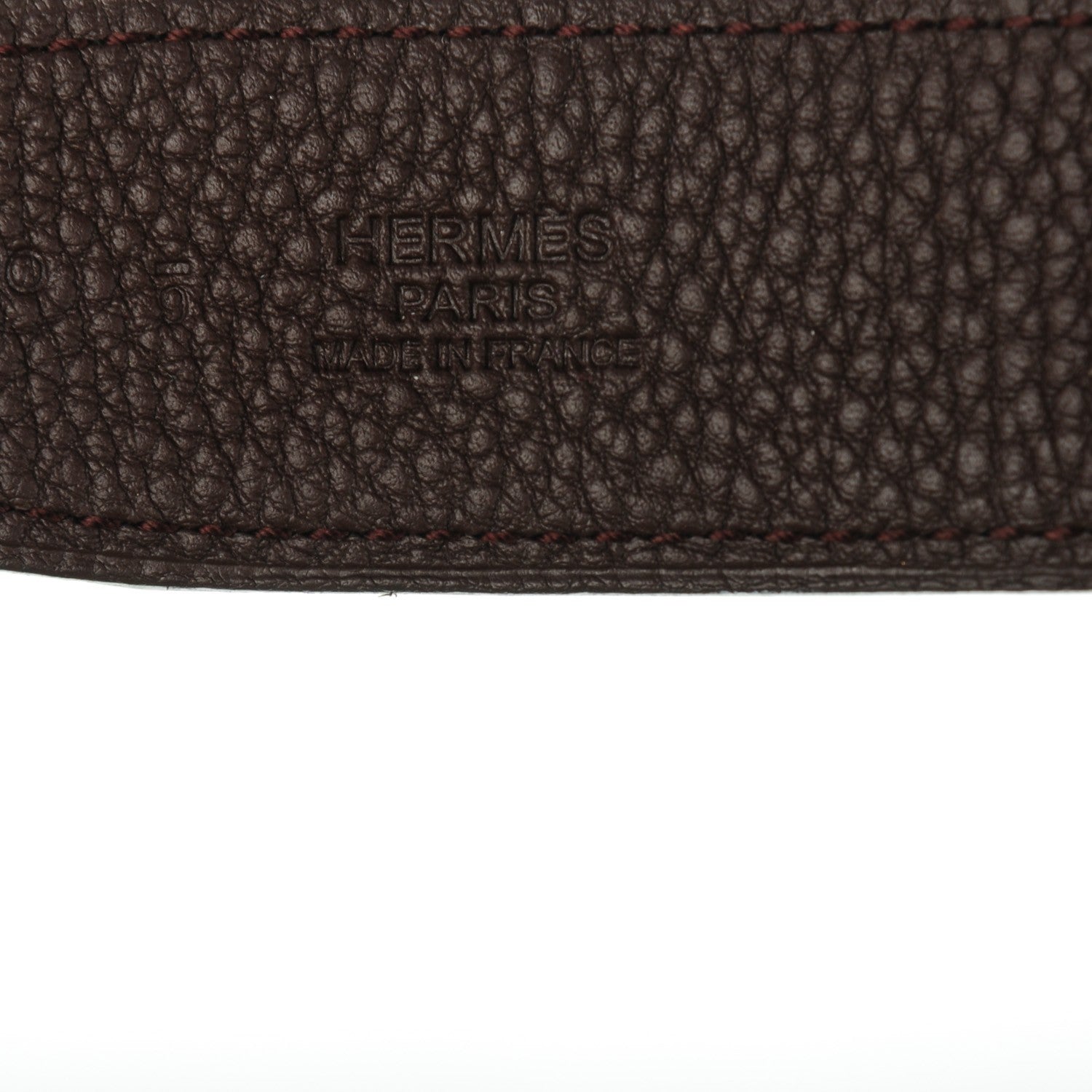 Hermes Box Togo 32mm H Belt 100 Black Chocolate 5 of 9