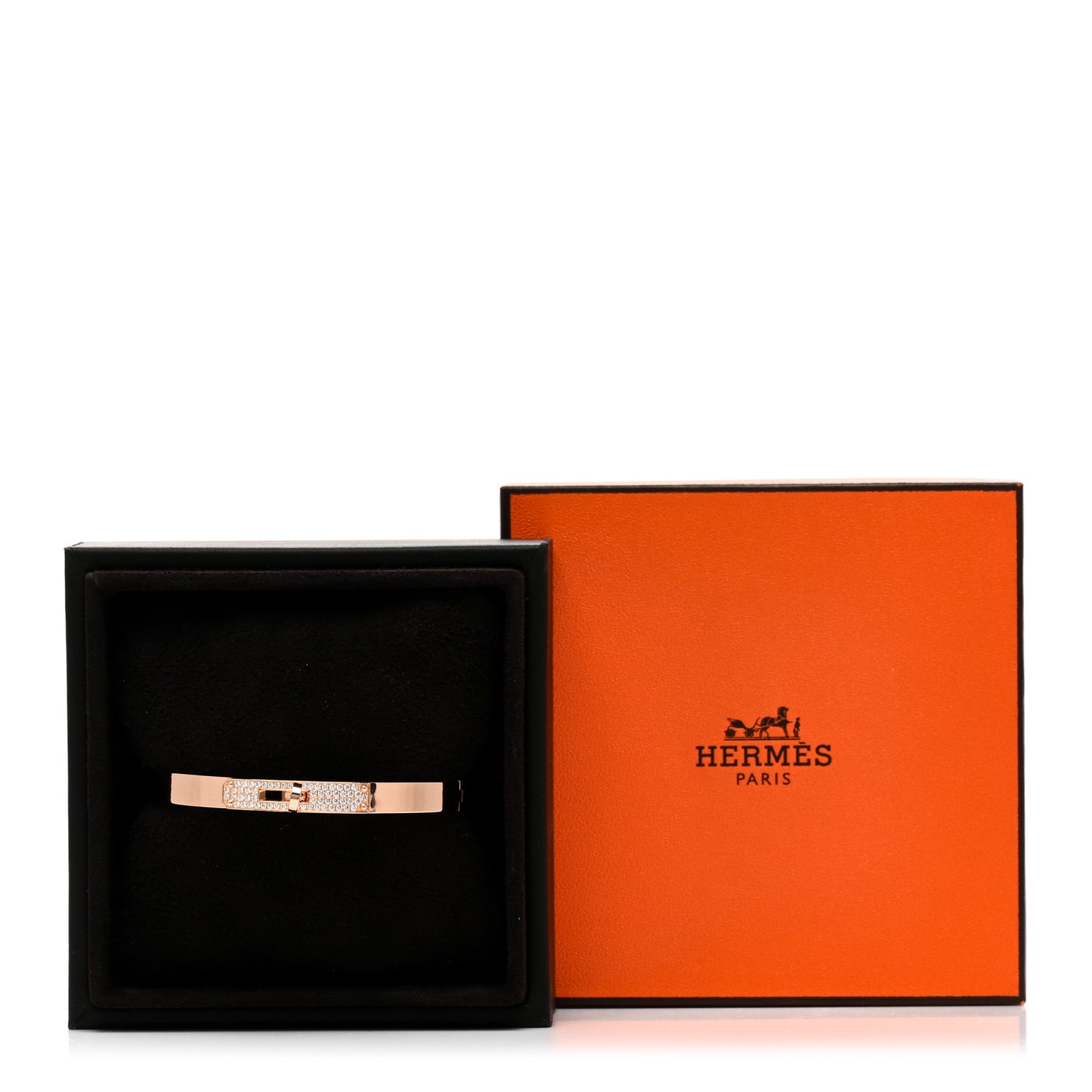 18K Rose Gold Diamond PM Kelly Pave Bracelet SH