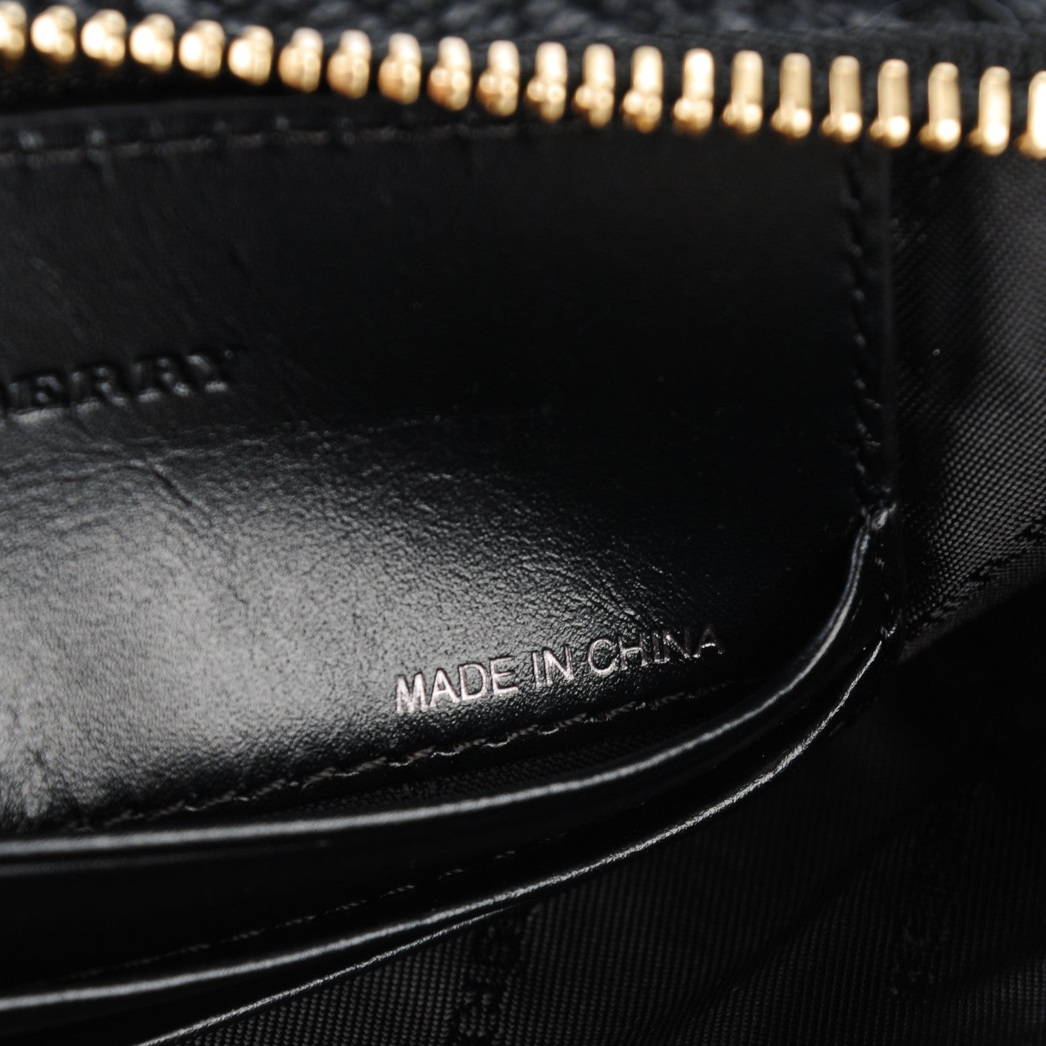 Burberry Signature Grain Calfskin Check Embossed Peyton Crossbody Clutch Bag Black 7 of 8