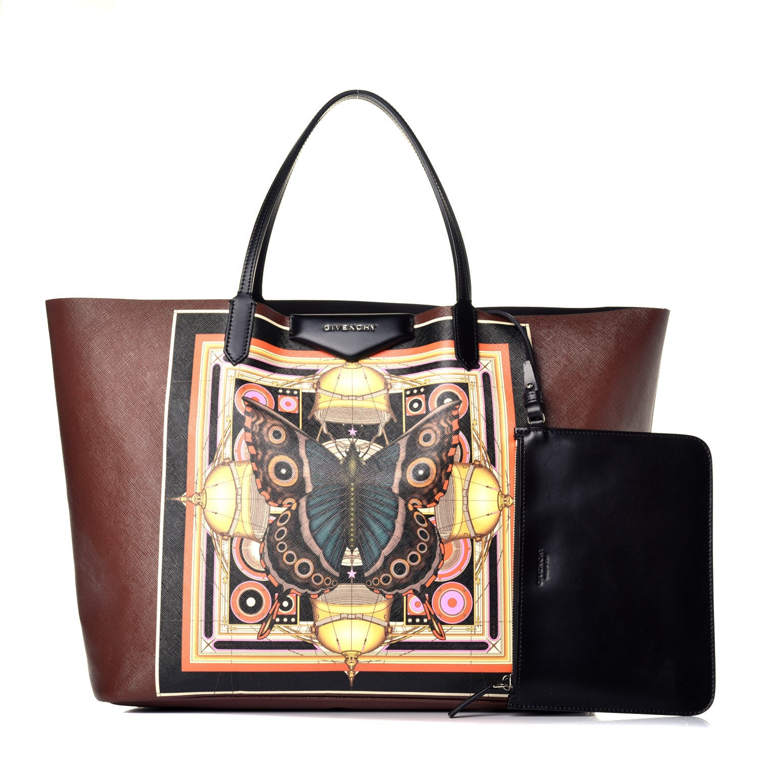 Givenchy Coated Canvas Butterfly Print Large Antigona Tote 1 of 8