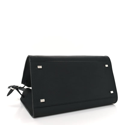 The Row Matte Grained Calfskin Soft Margaux 12 Black 4 of 9
