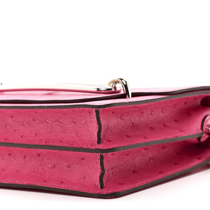 Hermes Ostrich Mini Sac Roulis Rose Tyrien 10 of 11