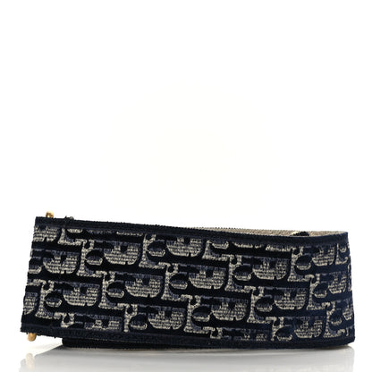 Christian Dior Oblique Adjustable Shoulder Strap Blue 2 of 4
