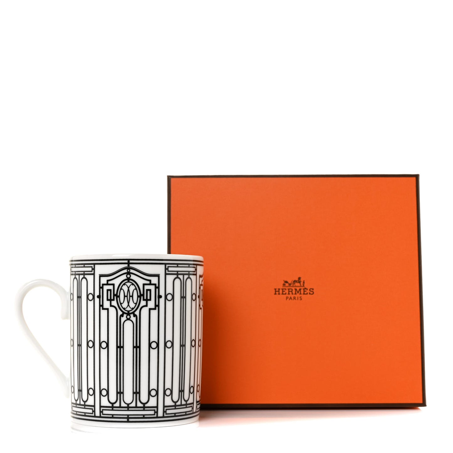 Porcelain H Deco Mug