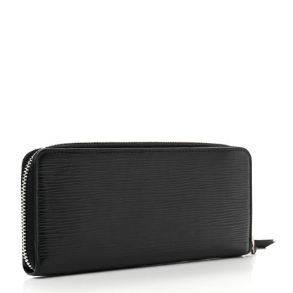 Louis Vuitton Epi Clemence Wallet Black 3 of 7