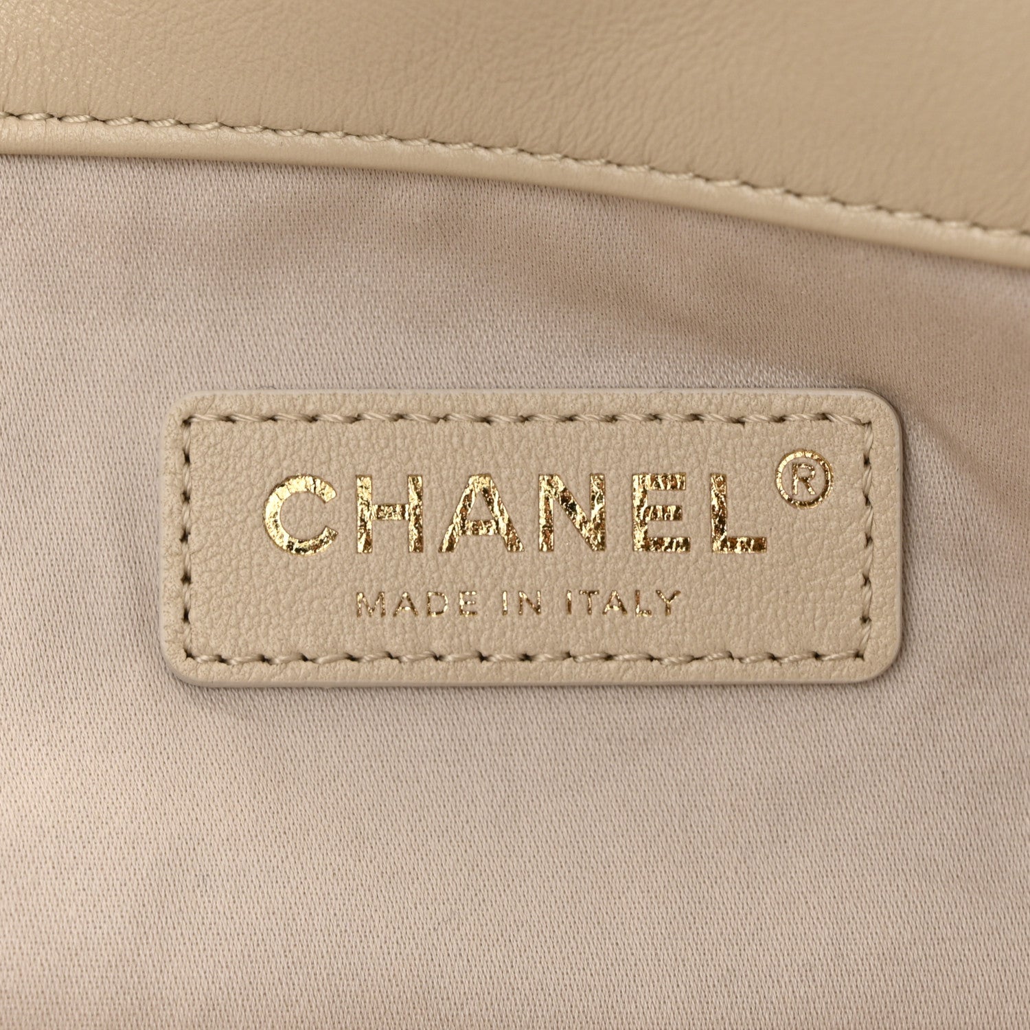 Chanel Calfskin Quilted Maxi Shopping Bag Beige 6 of 11