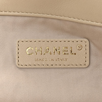 Chanel Calfskin Quilted Maxi Shopping Bag Beige 6 of 11