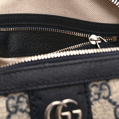 Gucci GG Supreme Monogram Web Small Ophidia Top Handle Bag Beige Blue 7 of 11