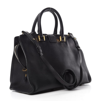 Saint Laurent Smooth Calfskin Small Monogram Cabas Black 3 of 15