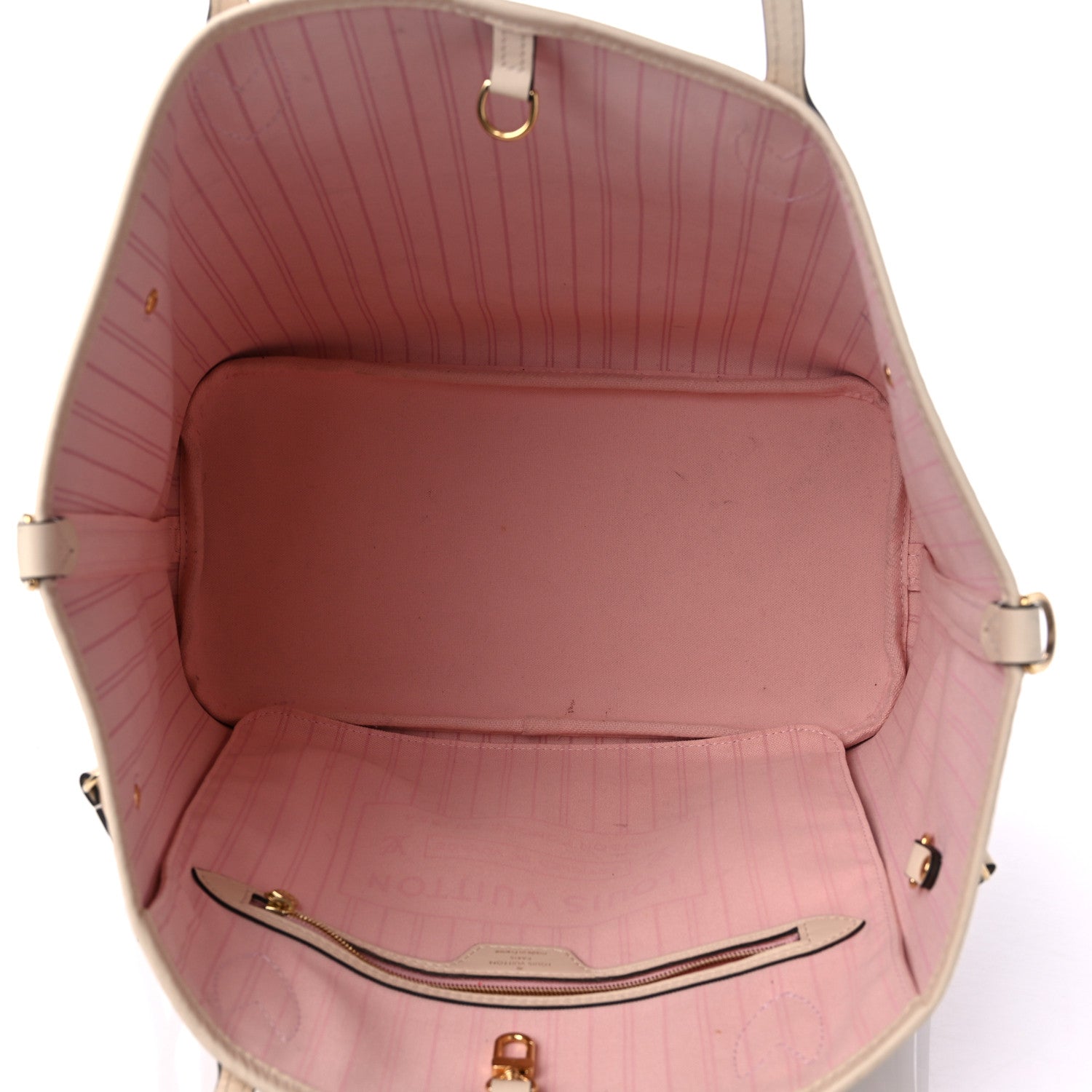 Louis Vuitton Damier Azur Braided Neverfull MM Pink 6 of 13