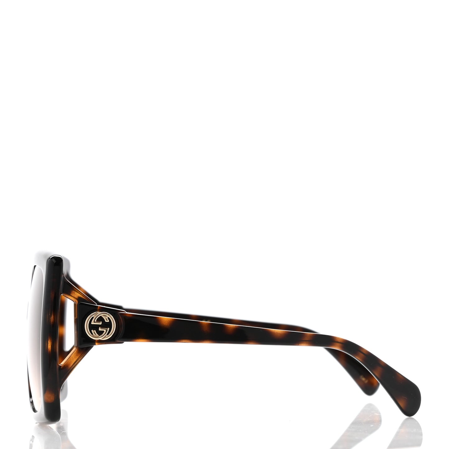 Acetate Square Frame Sunglasses GG0876S Tortoise