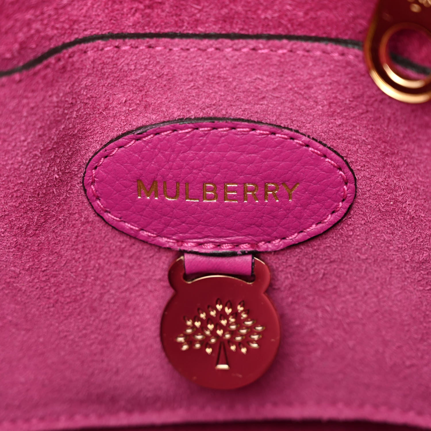Mulberry Natural Leather Bayswater Hot Fuchsia 6 of 11