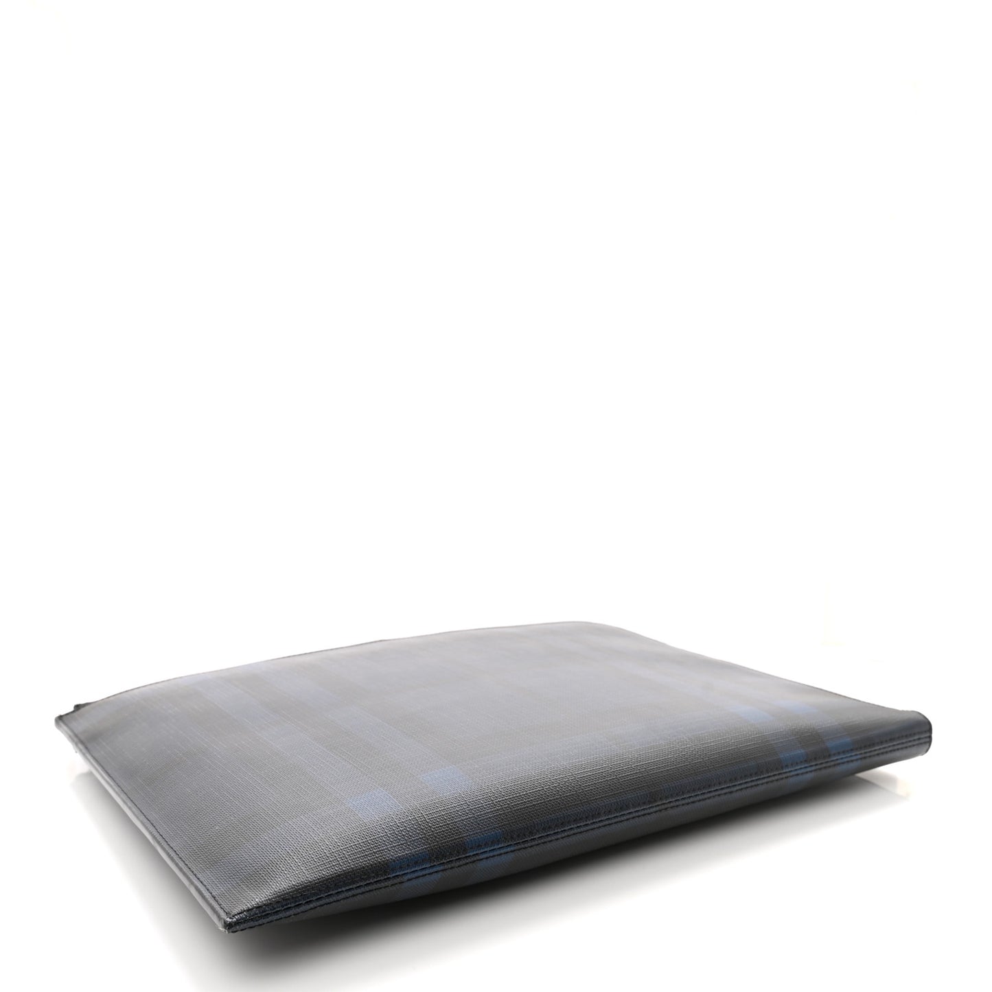 Grainy Calfskin Document Case Navy Black