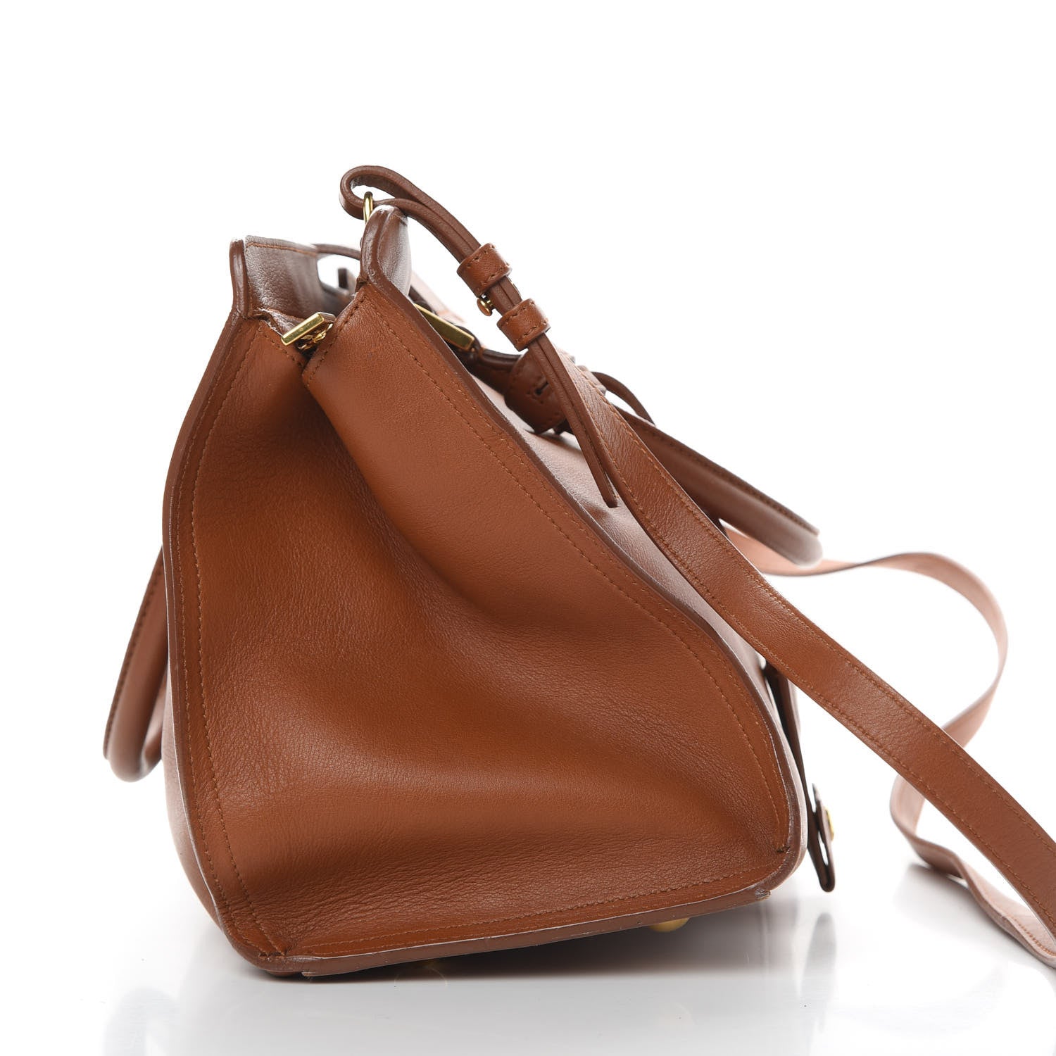 Saint Laurent Calfskin Small Classic Y Cabas Cognac 14 of 20