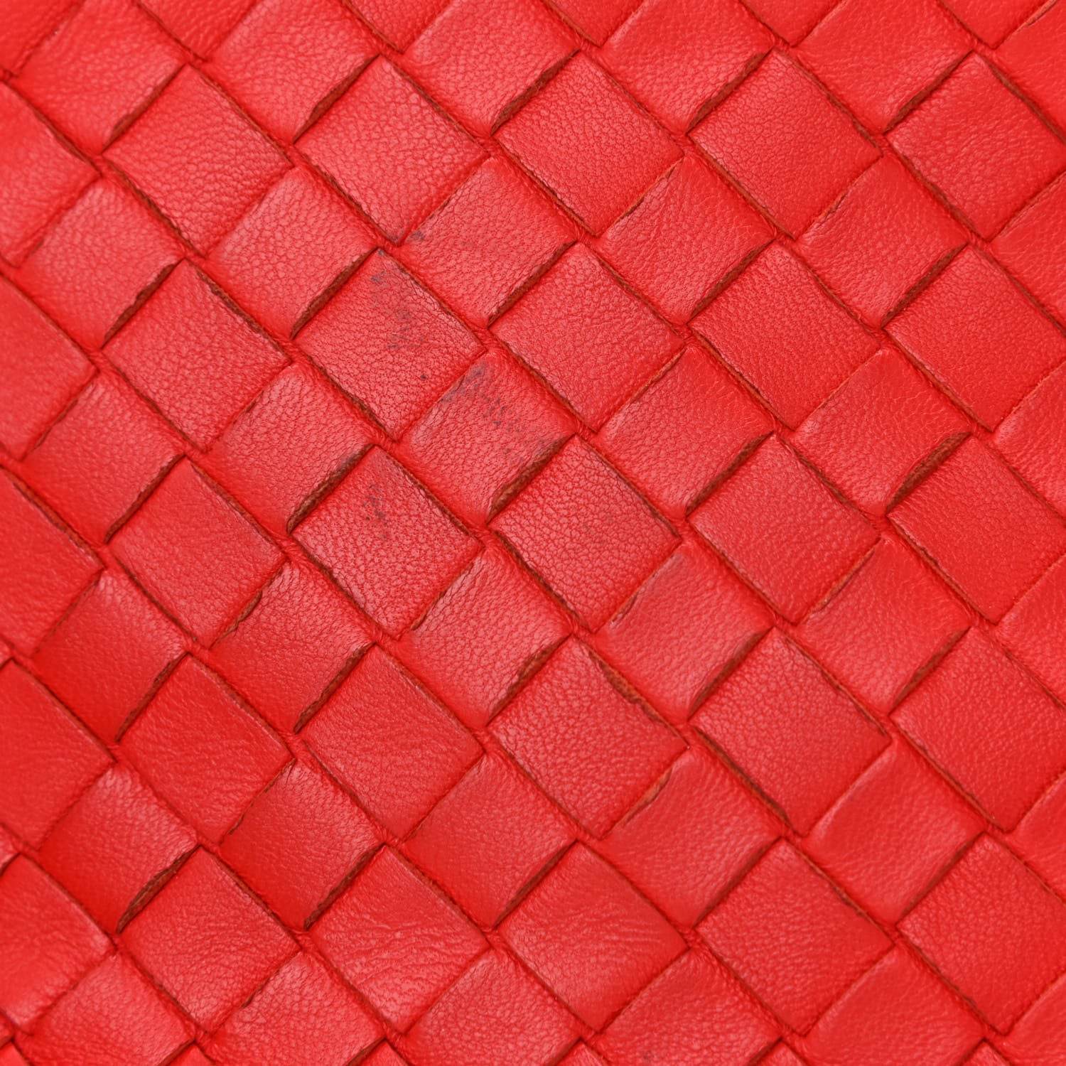 Bottega Veneta Nappa Intrecciato Small Chain Crossbody Red 10 of 10