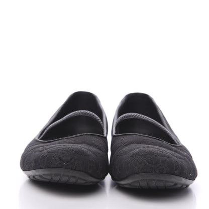 Louis Vuitton Canvas Monogram Flats 37.5 Black 2 of 9