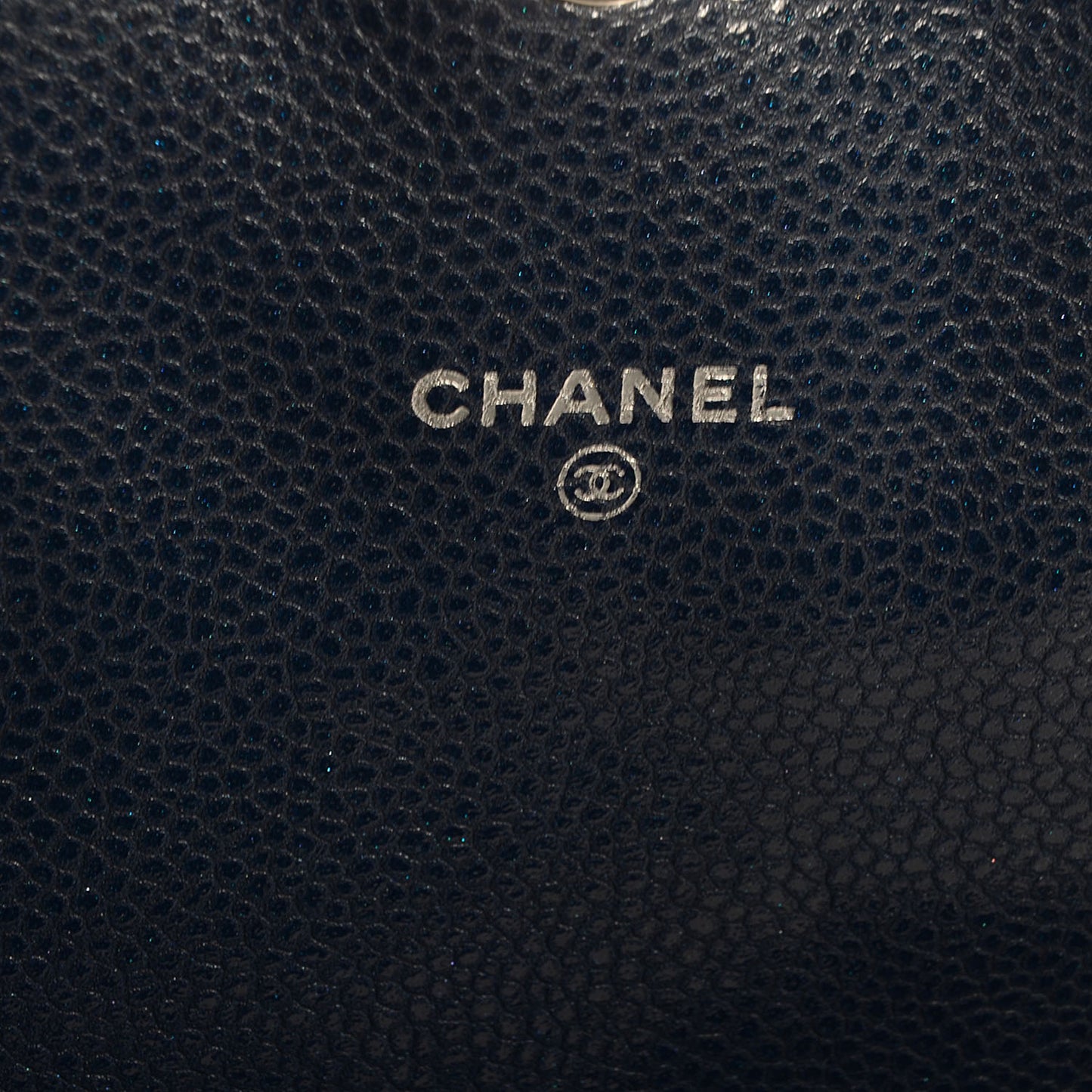 Caviar Half Moon Wallet On Chain WOC Navy Blue