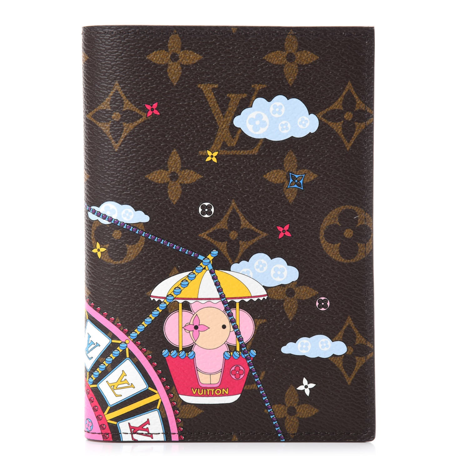 Louis Vuitton Monogram 2020 Christmas Animation Big Wheel Passport Cover Rose Ballerine 1 of 8