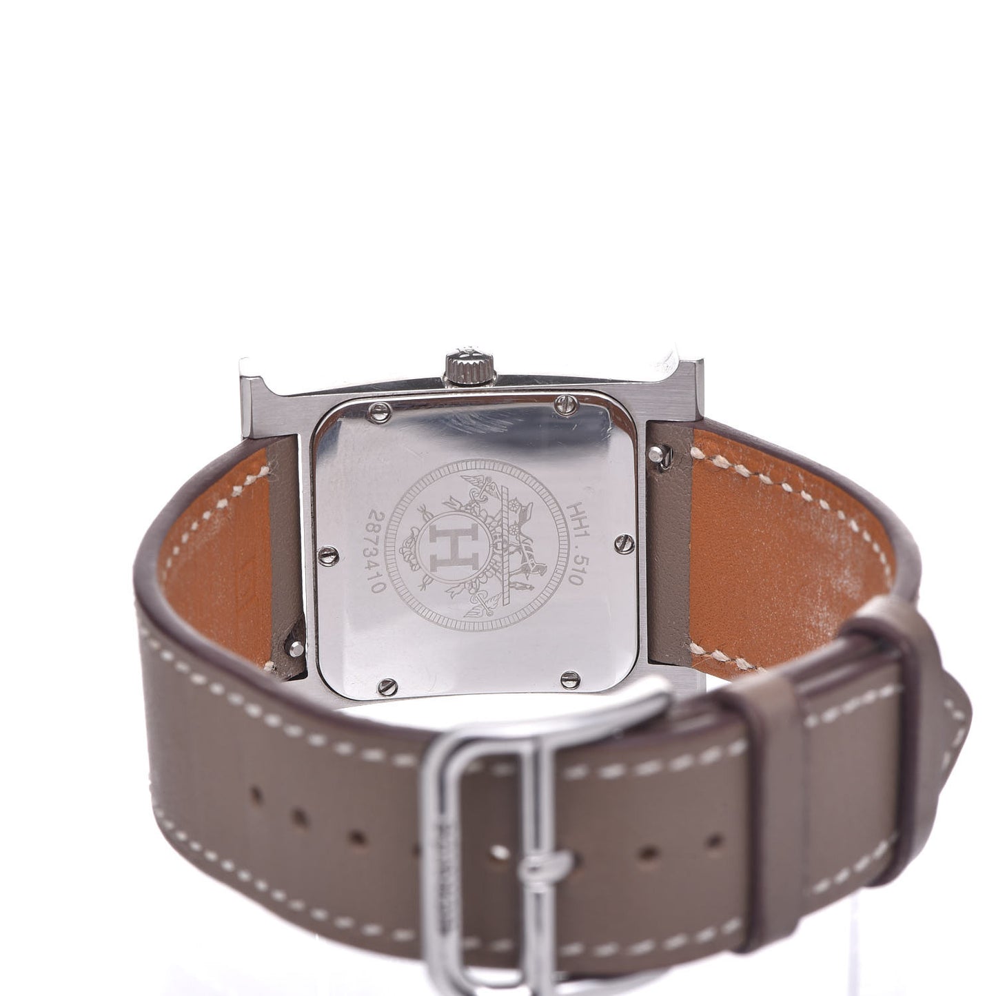 Stainless Steel Swift 26mm Heure H Hour Quartz Watch Etoupe