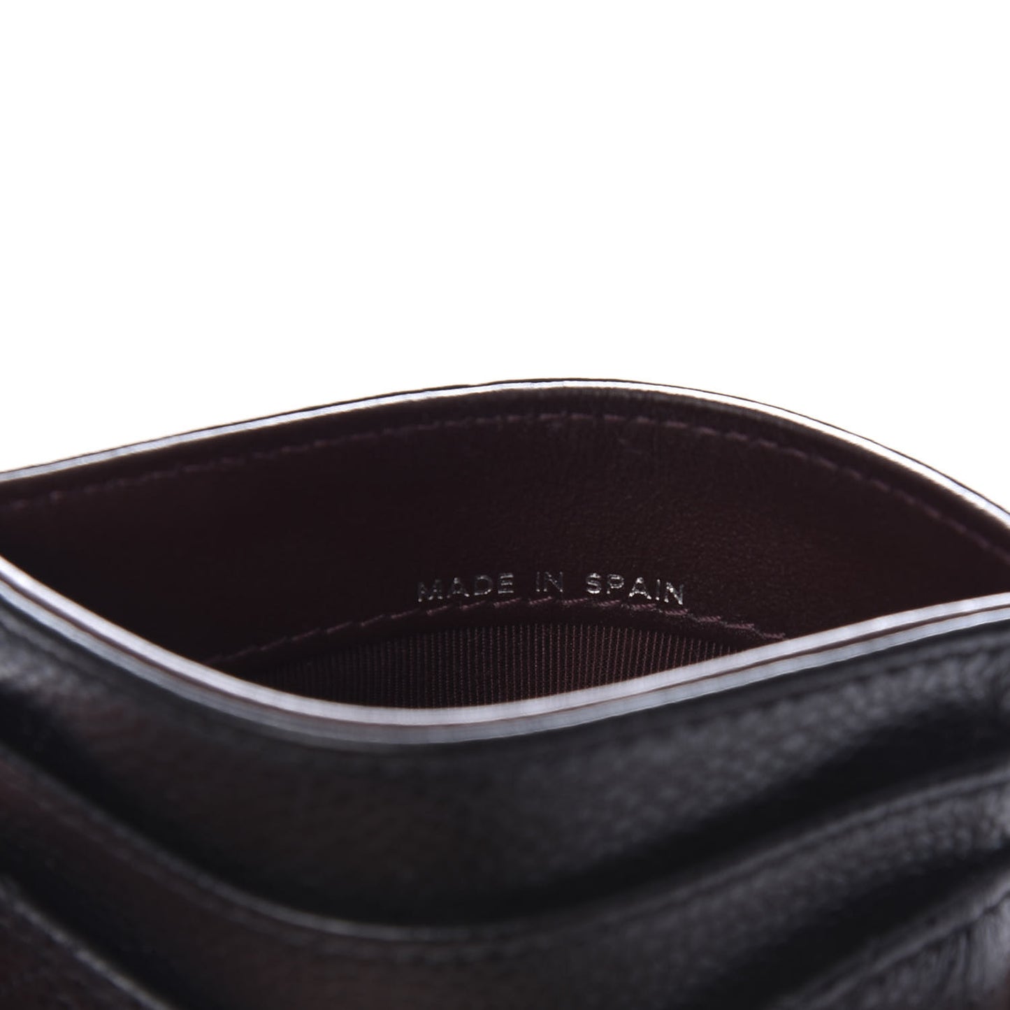 Caviar Quilted Card Holder Black