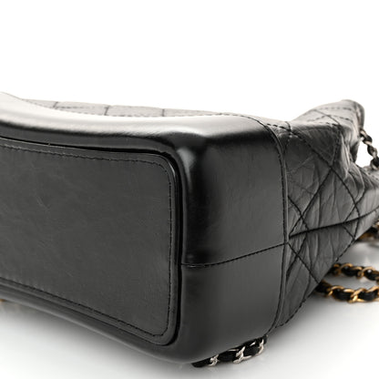 Chanel Aged Calfskin Quilted Small Gabrielle Backpack Black 10 of 10