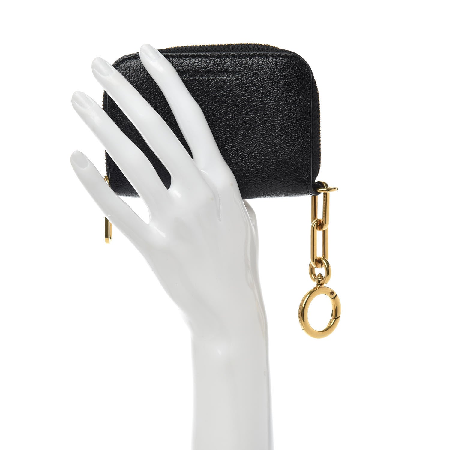 Burberry Goatskin Berkely Zip Around Wallet Black 2 of 6