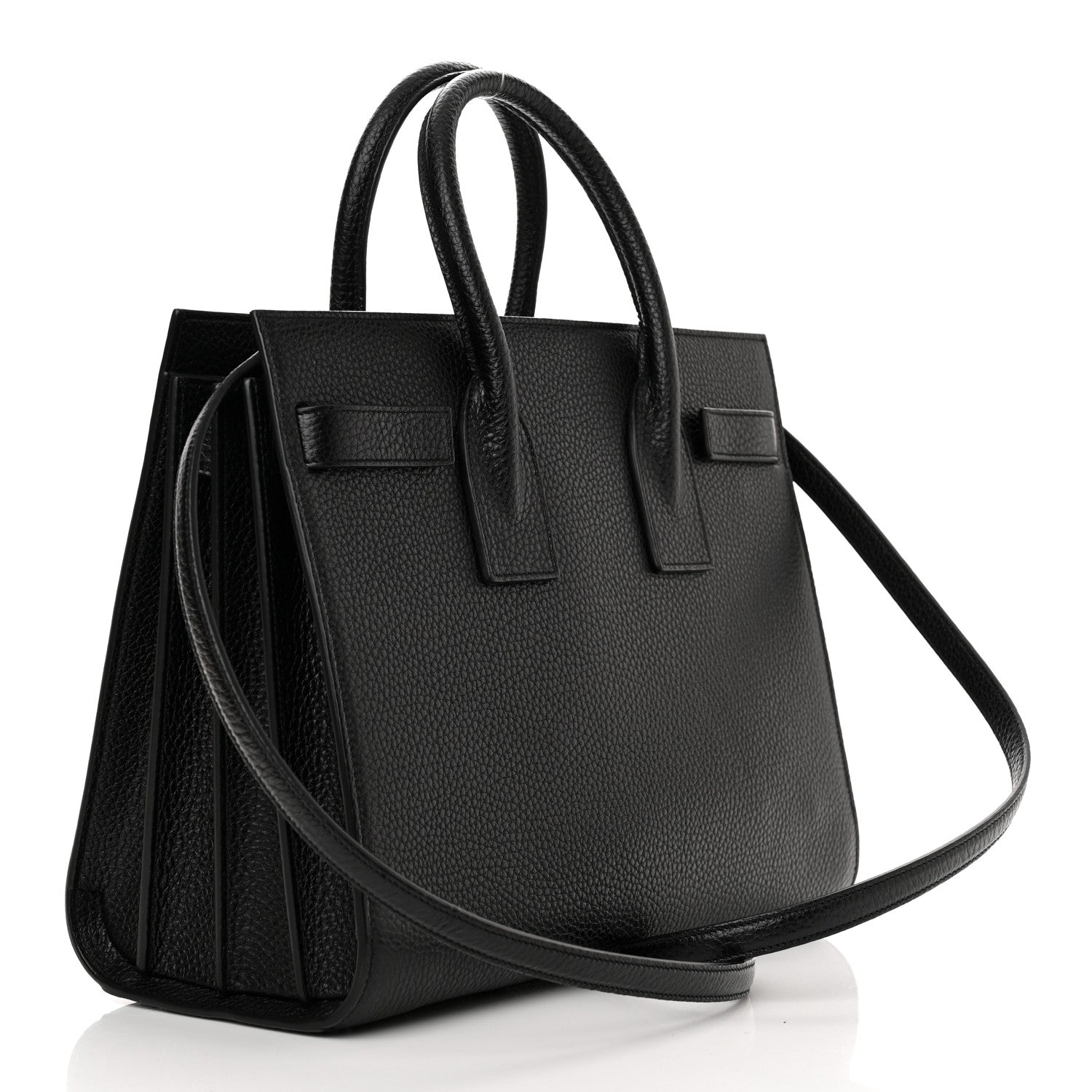 Saint Laurent Grained Calfskin Small Sac De Jour Black 3 of 10