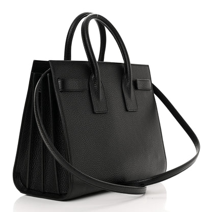 Saint Laurent Grained Calfskin Small Sac De Jour Black 3 of 10